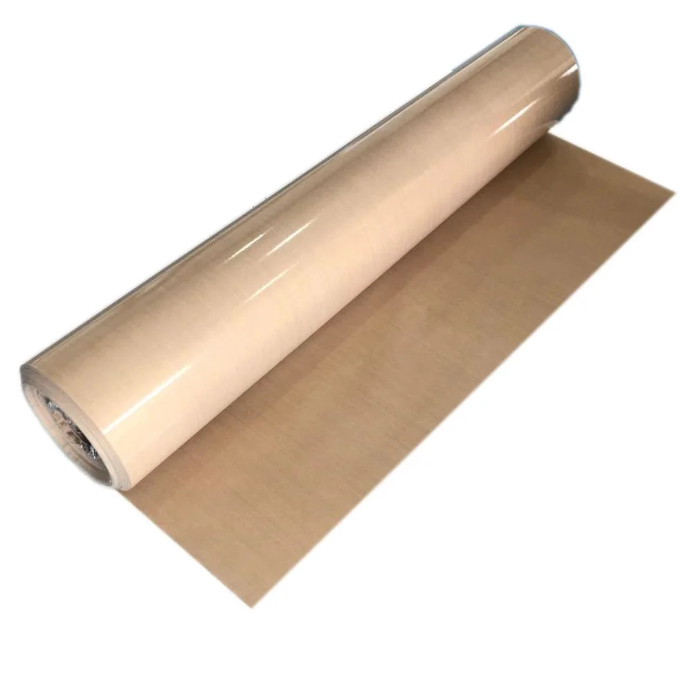 Non-Stick Thermal Insulation PTFE Fiberglass Fabric for Packaging Machine Heat Resistant Liner or Conveyor Belt Factory Direct Sale