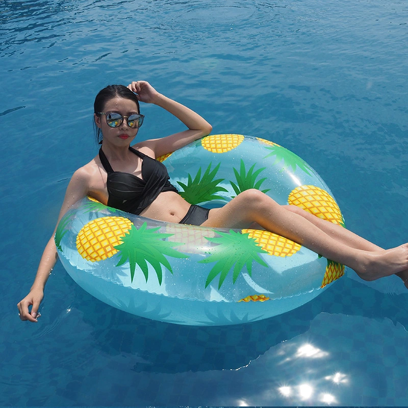 Outdoor Sommer PVC umweltfreundliche Wasser spielen Spielzeug Aufblasbare Flmaingo Ananas Schwimmring