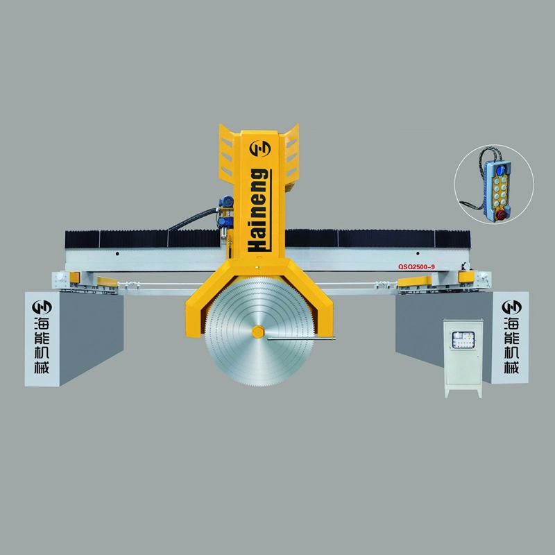 Multi-Blades Bridge Rock Cutting Machine for Granite and Marble with PLC System