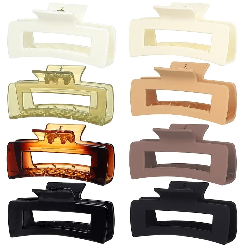 Tortuga Barrettes rectangular forma clips Moda mujeres Cabello clips