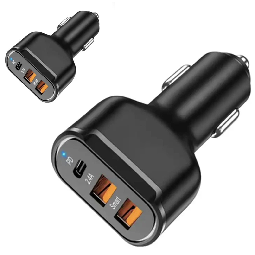 Dual USB Charger Cigarette Socket Lighter Fast Car Charger Adapter