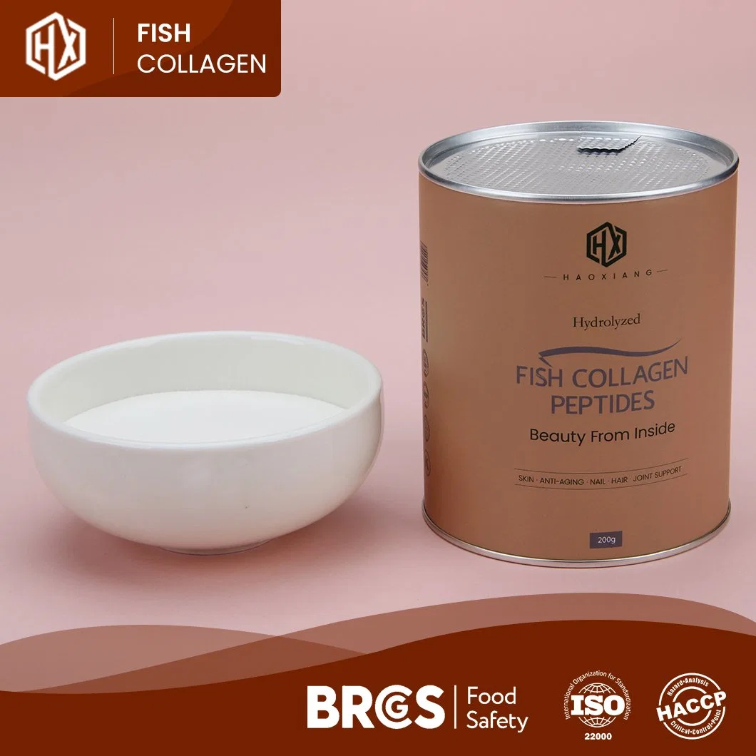 Haoxiang Nice Price High-Quality Marine Bone Collagen Peptide Marine Collagen Powder Cheap Price White or Pale Yellow Appearance Tilapia Scale Collagen Peptide