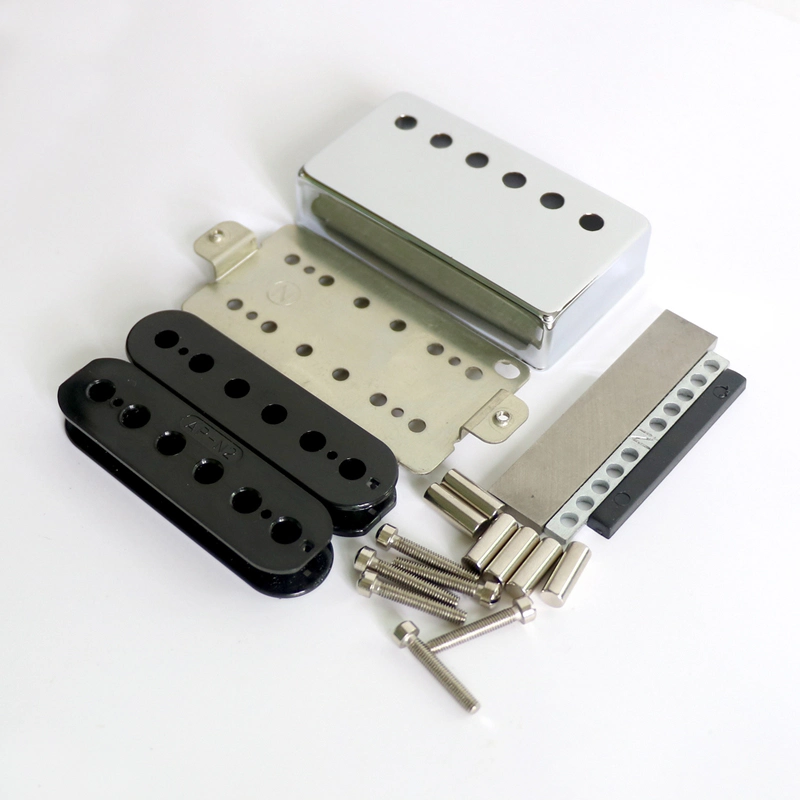 Nickel Silver Cover Baseplate Lp Guitar Pickup Kits with AlNiCo Magnet