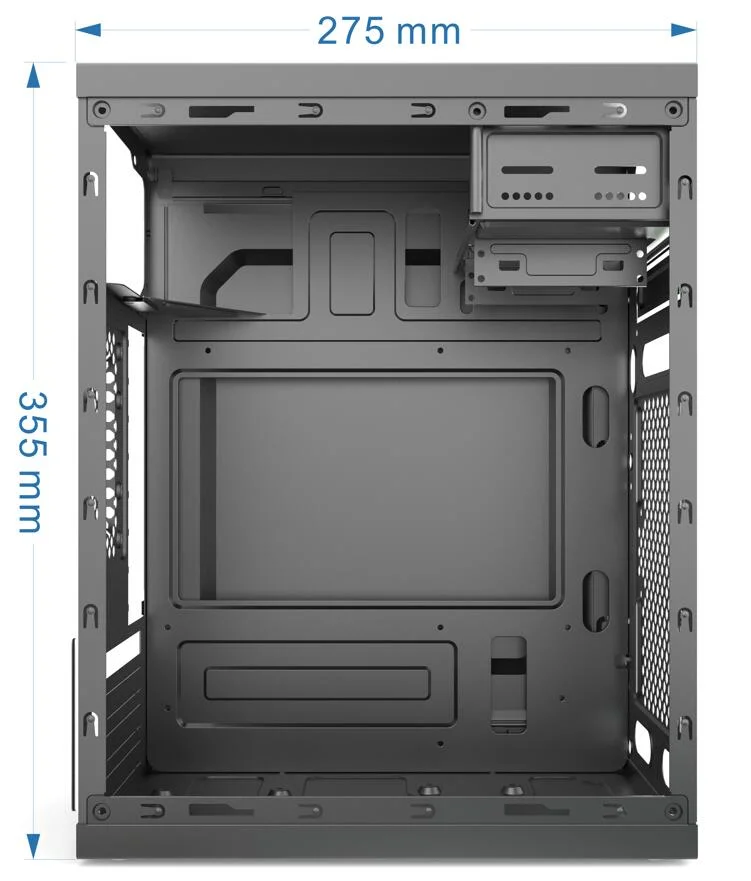 Nuevo chasis de ordenador de sobremesa Slim ATX Micro PC Tower