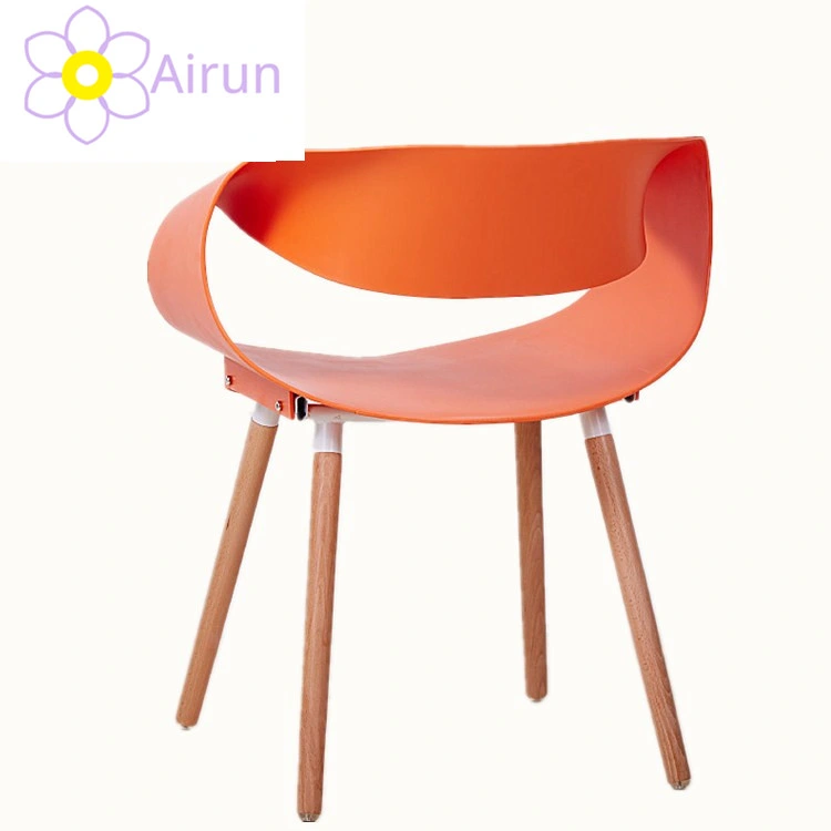 Hotel Furniture Modern Dining Chair Wooden Legs Plastic Dinner Kitchen Dining Chairs for Sale