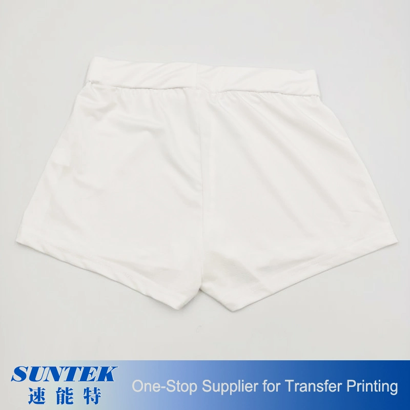 La sublimation de polyester blanc Men's Shorts/pantalon