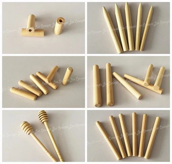 3.8mmx114mm Manicure Cleaning Wood Stick Nail Care Tools Nail Art Round Wooden Stick