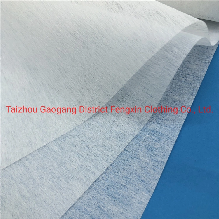 100% Polyester Nonwoven Interlining for Garments Interlining 1025 Impregnating Bonded Non Woven Interlining