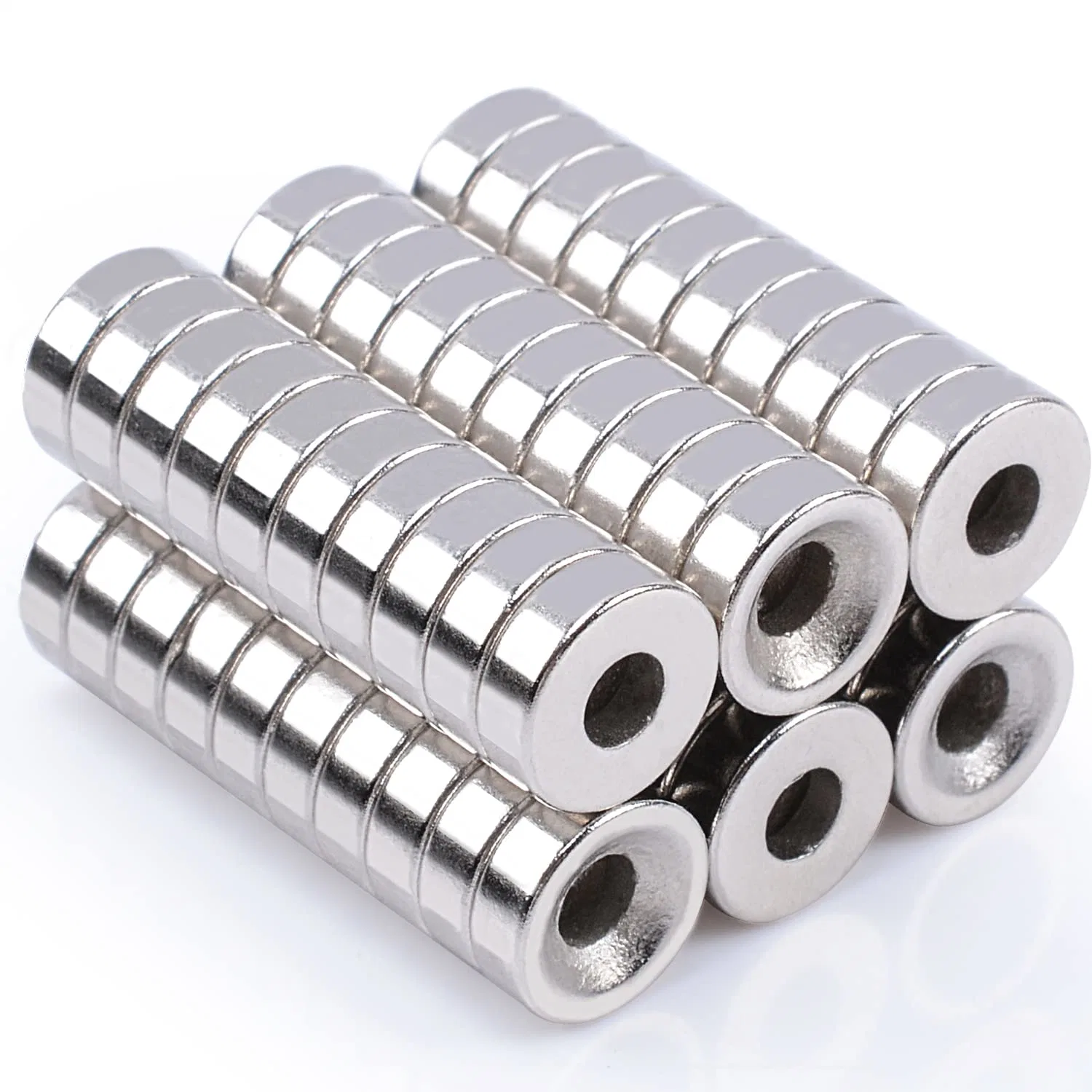 Super Strong Neodymium Cylinder Nickel Coating