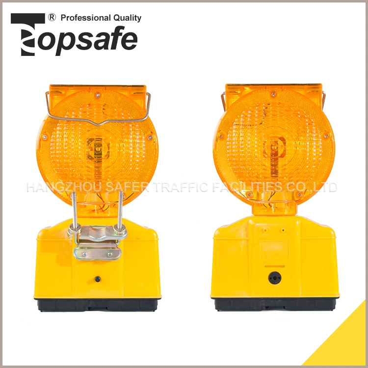 S-1317 Amber Color Solar Barricade Warning Light for Road Barricade