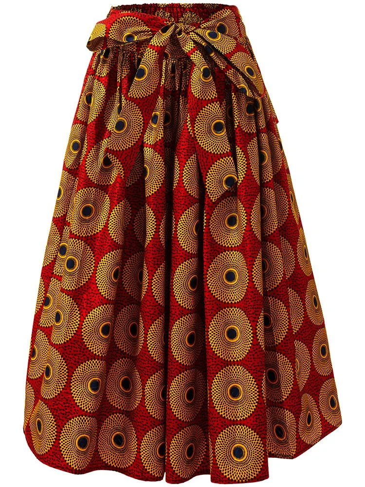 Manufacturing Customized Wholesale/Supplier Africa Clothing MIDI African Print Skirts