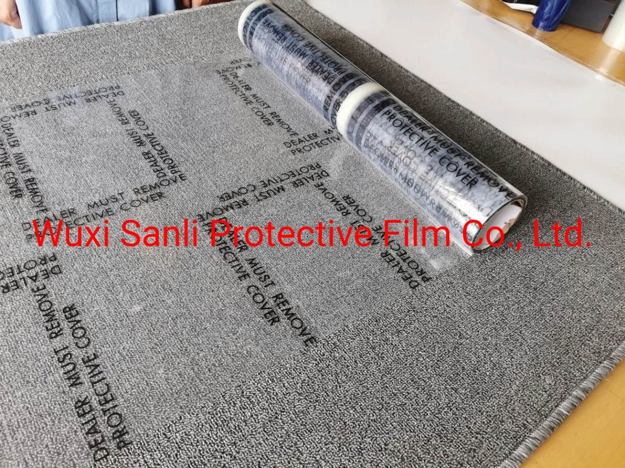 'Dealer Must Remove' Clear Auto Carpet Protective Film with Prints