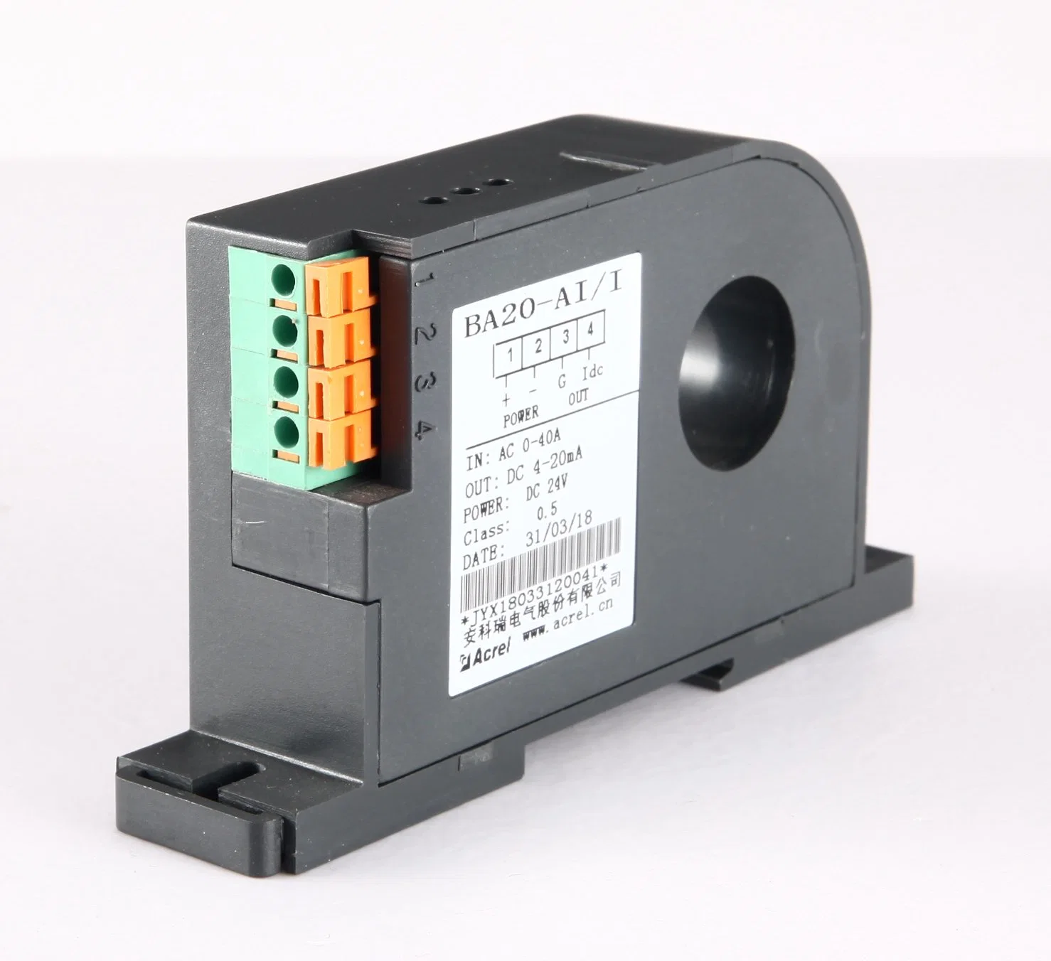 AC 0-600A Input 4-20mA Output Current Transmitter Current Transducer