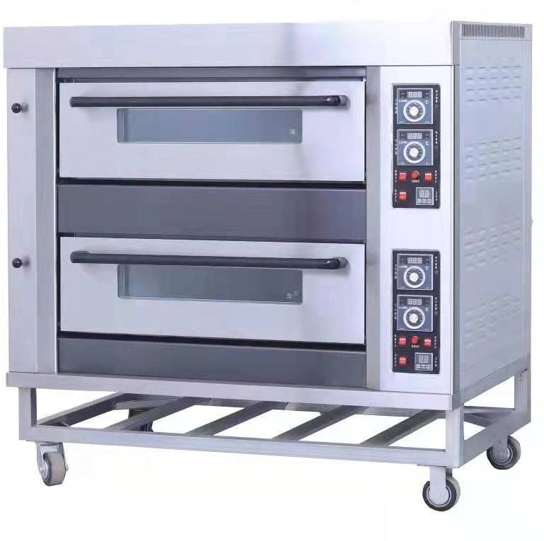 التجارة الصناعية الغذاء صناعة معدات آلات آلات آلات سعر كبيرة 1 2 3 4 Deck Gas Electric Cake Horno Pizza Toaster خبز مخبز خبز فرن الخبز