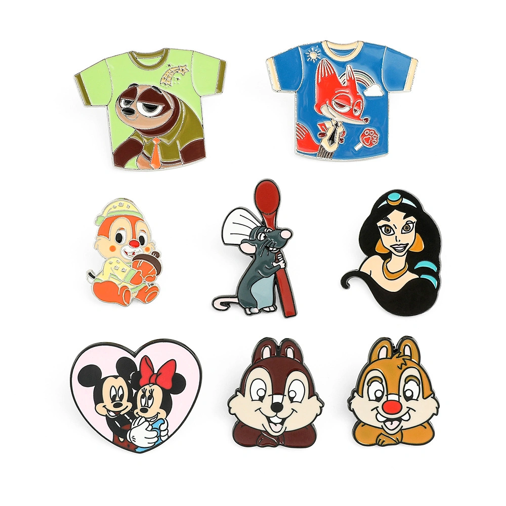 Mickey Mouse Princess Crazy Animal City alrededor de Cartoon ANIME Badge Broche