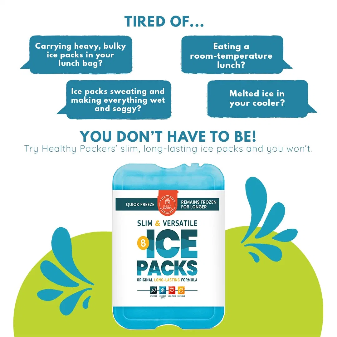 Traveling Ice Packs Coolers Freezer Packs Cooler Accessories for The Beach Bag