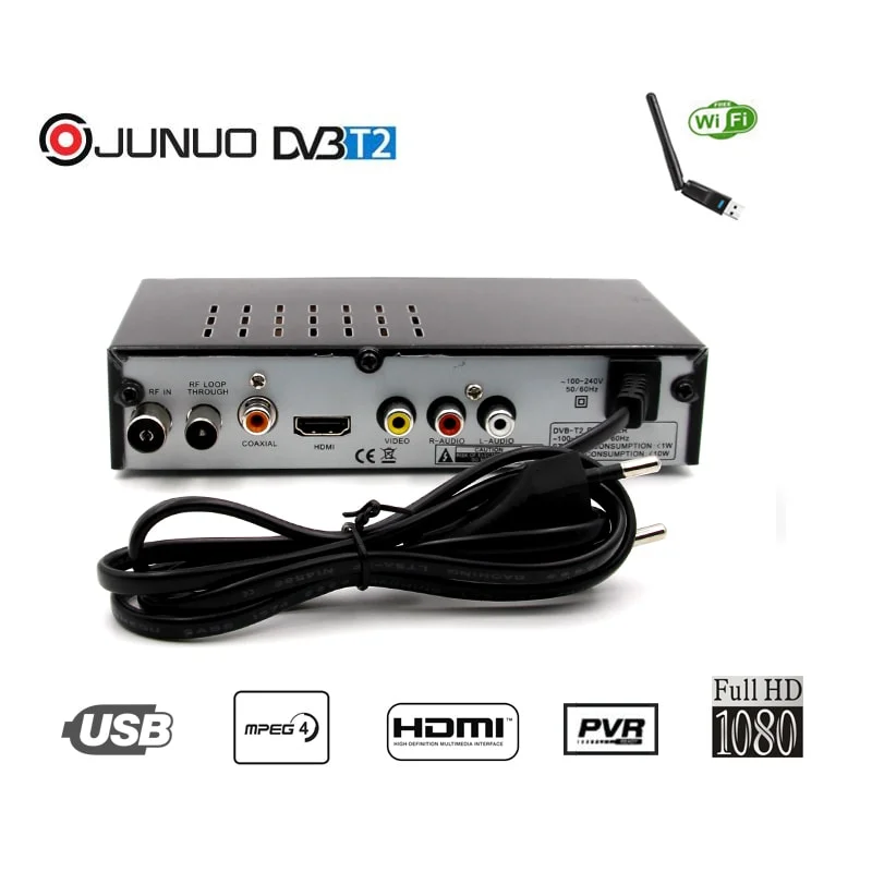 Hot Sale IPTV Youtube Function Supported DVB-T2 TV Receiver