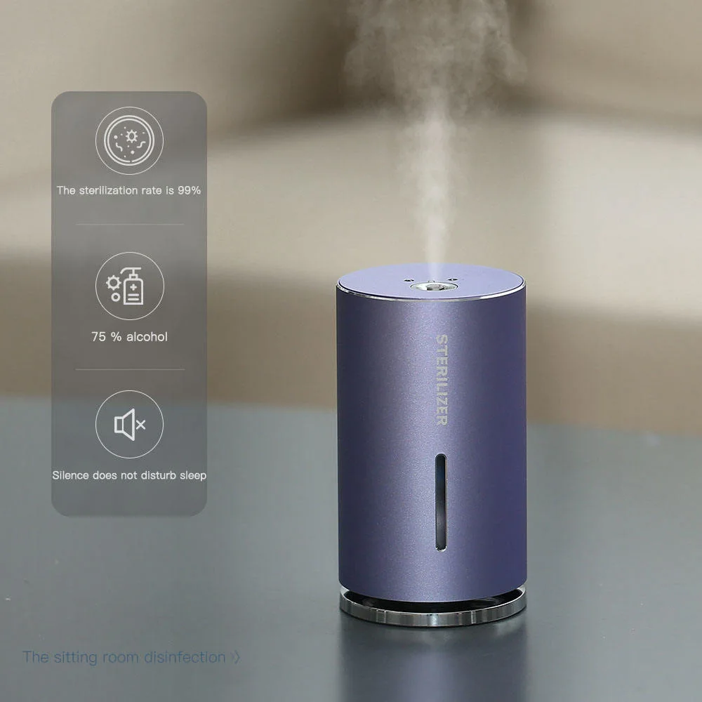 Smart Humidificador Difusor de aceites esenciales de pulverización de sensor automático de inducción Difusor de neblina de alcohol a pilas difusor de aire