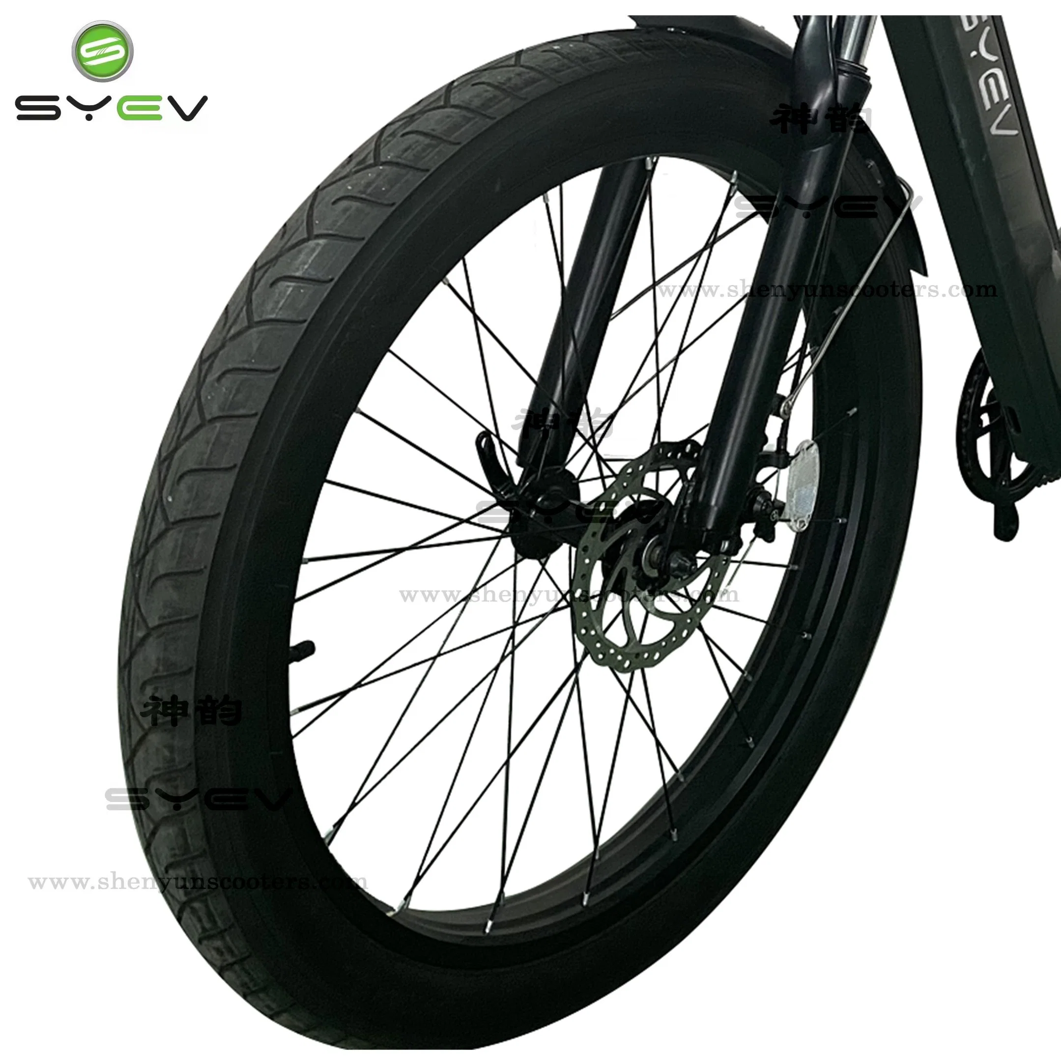 China Shenyun Factory Top Sale High Speed Aluminum Alloy 26" Fat Tyre Electric Mountain Bike for Adults