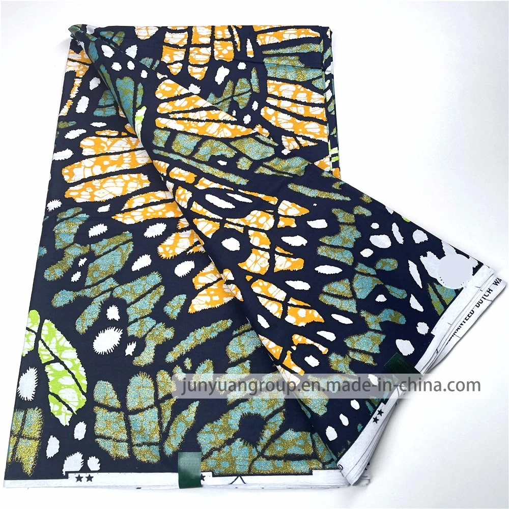 Factory Price Wax African Fabrics Ethnic Ankara Wax Print 6 Yards for Party Dresses and DIY Fabrics