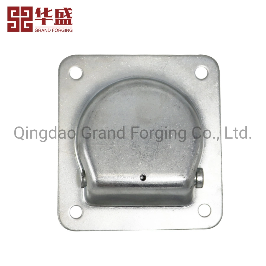 Galvanized Steel Square Floor Recessed Pan Fitting Tie Down Ring Truck Parts Recessed Anchor Lashing Ring