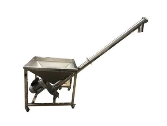 China Grain Powder Stainless Steel Inclined Screw Conveyor Machine Auger Feeder Feeding Machine