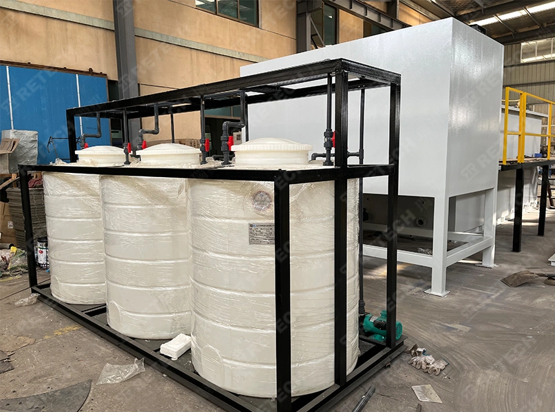 6-8 Cubic Meters Waste Water Filtration / Treatment Plant for Plastic Wash Plant