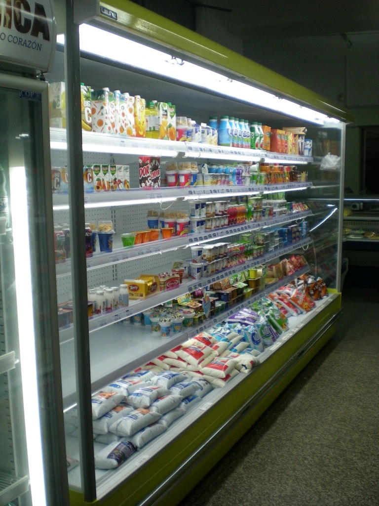 Open Chiller Refrigerator and Cooler Supermarket Refrigeration Equipment