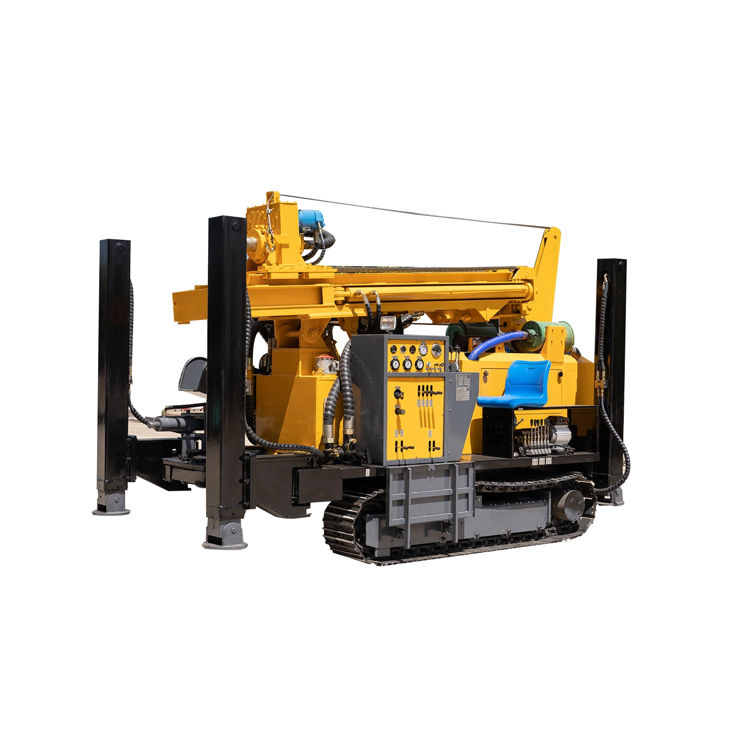 Factory Price 100m 130m 180 mm 200 mm Hydraulic Small Portable Mini Trailer Water Well Drilling Rigs Mine Drilling Rig