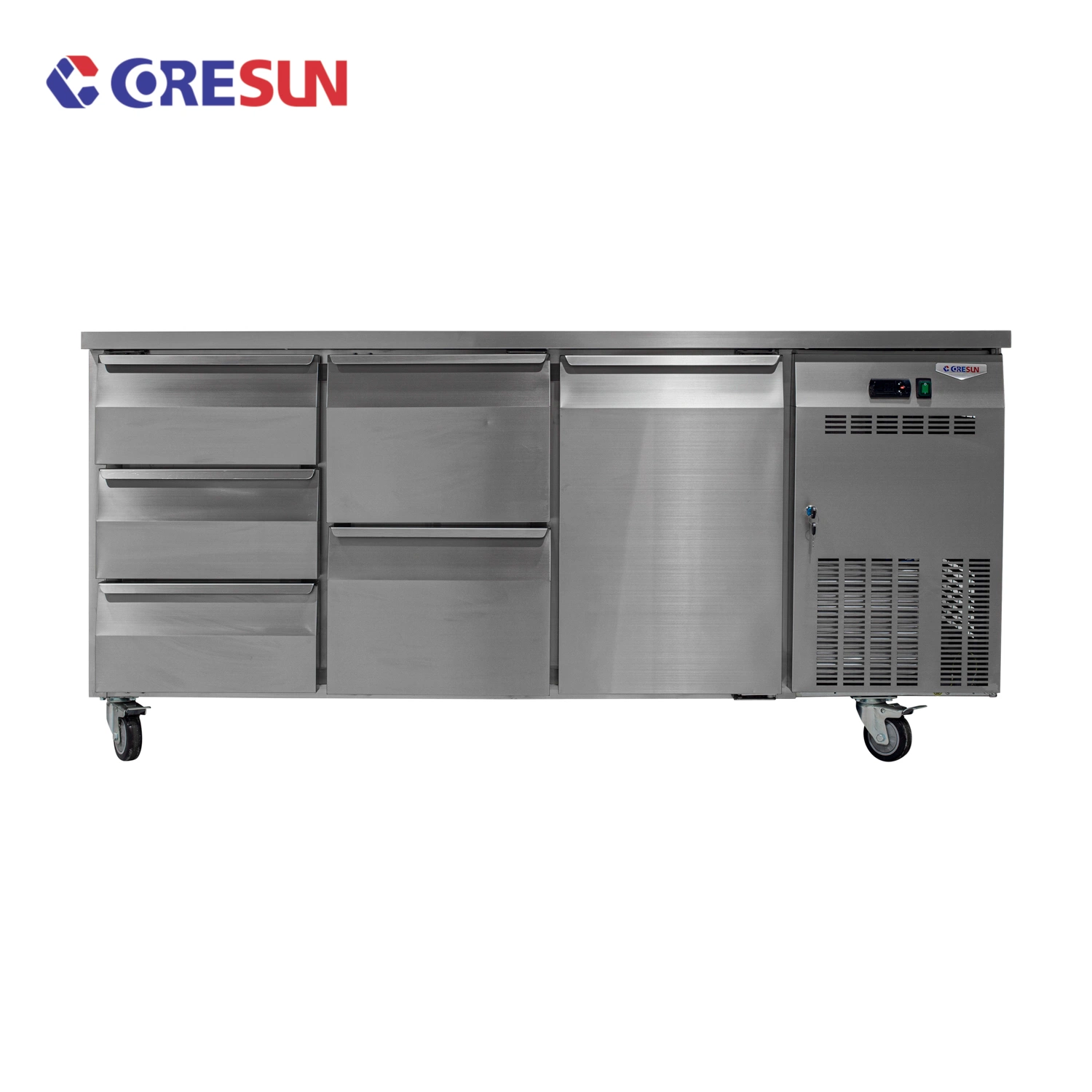 Luxury Commercial Counter Commercial Refrigerator Freezer Commercial for Kitchen Undercounter Fridge with Drawers