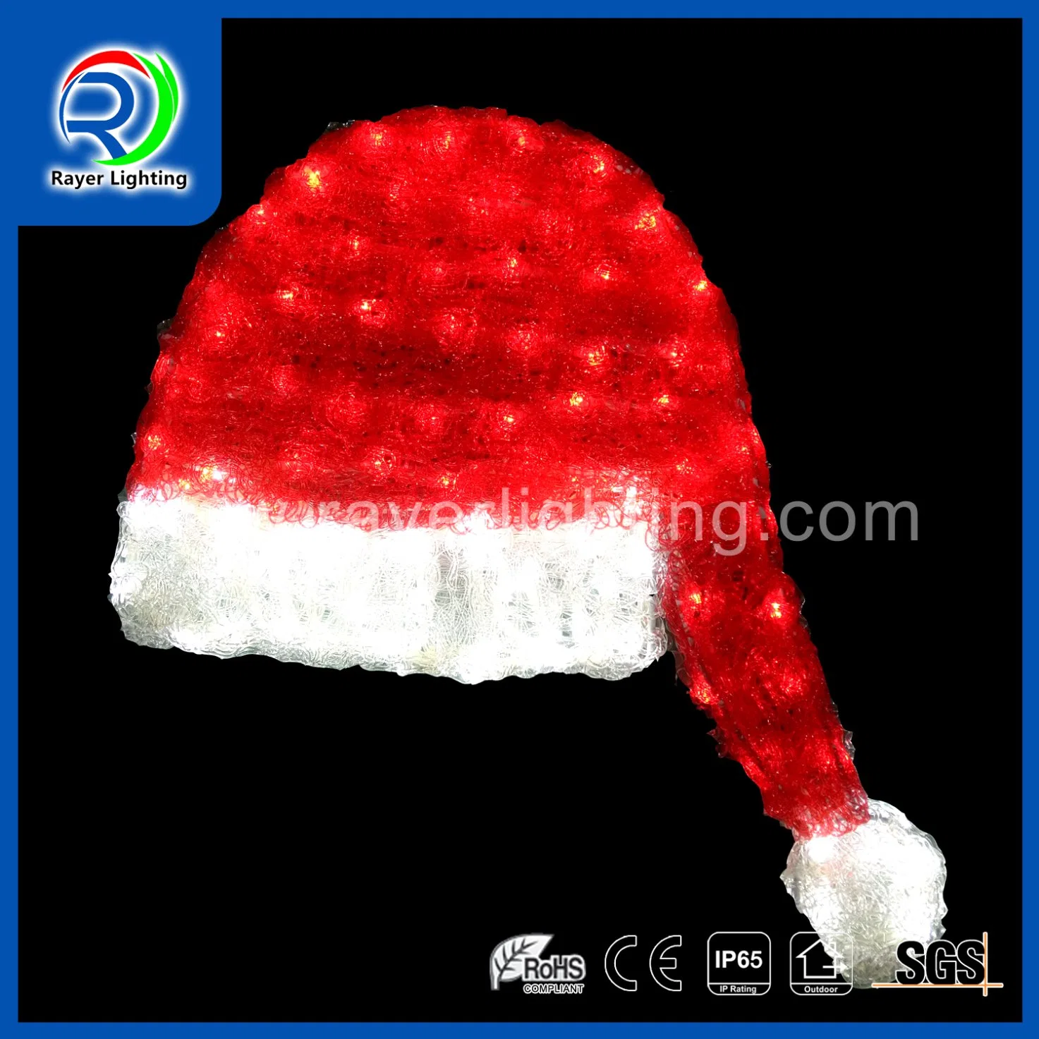 LED Motif Lighting Figures Event Center Decoration Santa Claus Hat