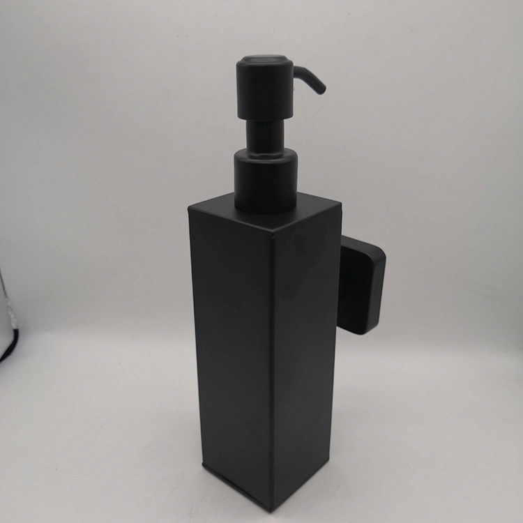 Black Square Design Ss 304 Stainless Steel Hand Liquid Soap Dispenser