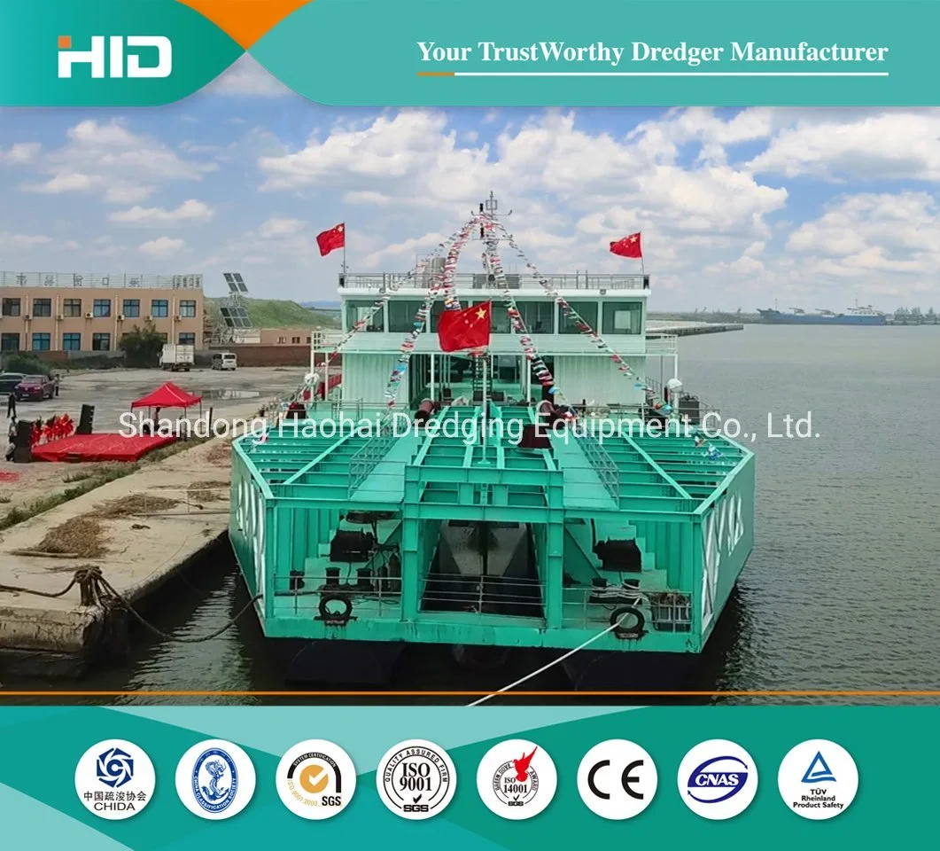 95m Large Capacity Tin Ore Mining Dredger Ship with Handling Capacity of 700tons