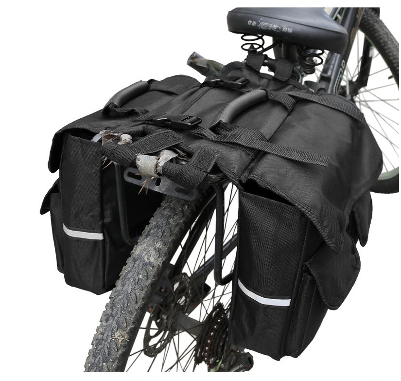 Motocicleta nueva bicicleta Bolsa mochila del asiento trasero desmontable, impermeable de viajes Bolsa de bicicleta Backseat Soporte bicicleta Panniers almacenamiento