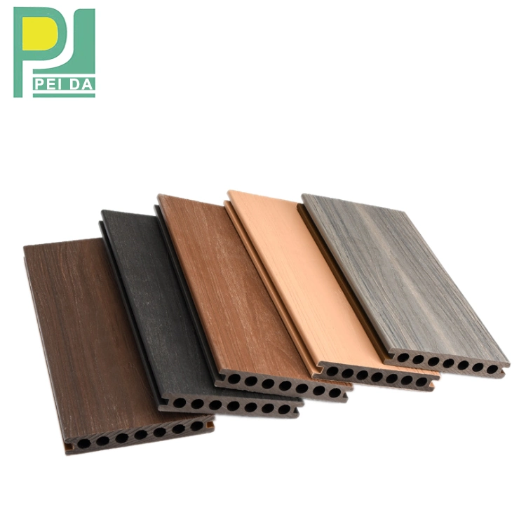 Decorateive Co-Extrusion 3D Embossed WPC Decking Board 150mm 25mm