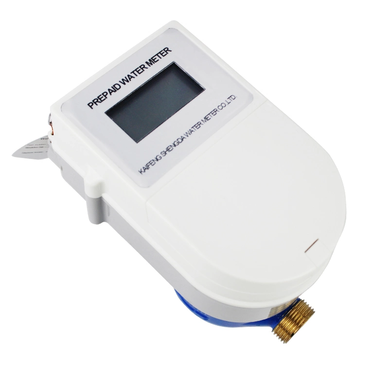 Professional Magnet Stop Digital IC Card Prepaid Water Meter