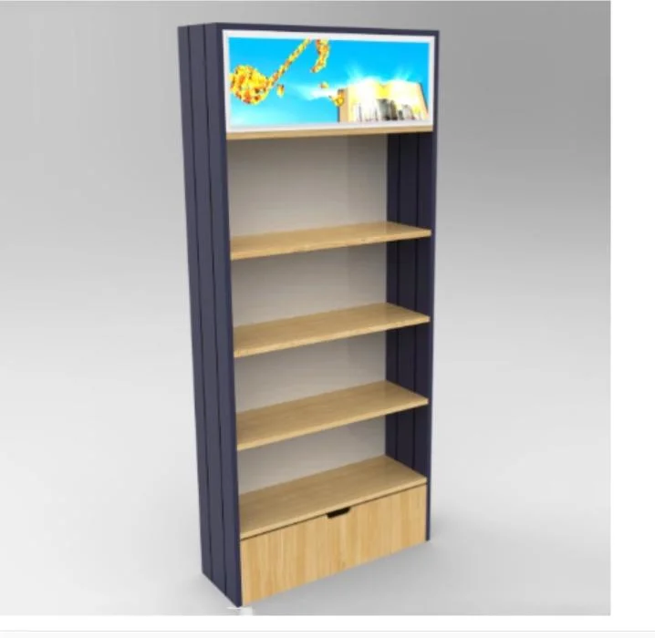 Display Stand Customized Supermarket Wooden Melamine Glass Cabinet