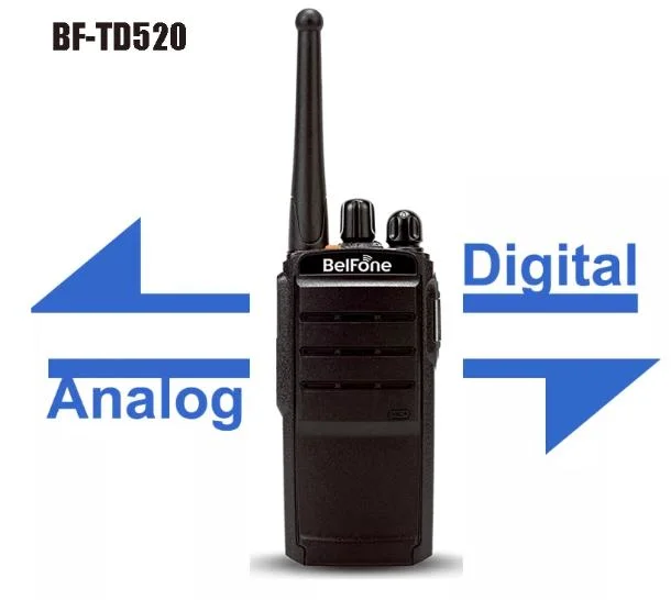 New Arrival Belfone Bf-Td520 Handheld Walkie Talkie with 256 Channels for Restaurants Dmr FM Transceiver