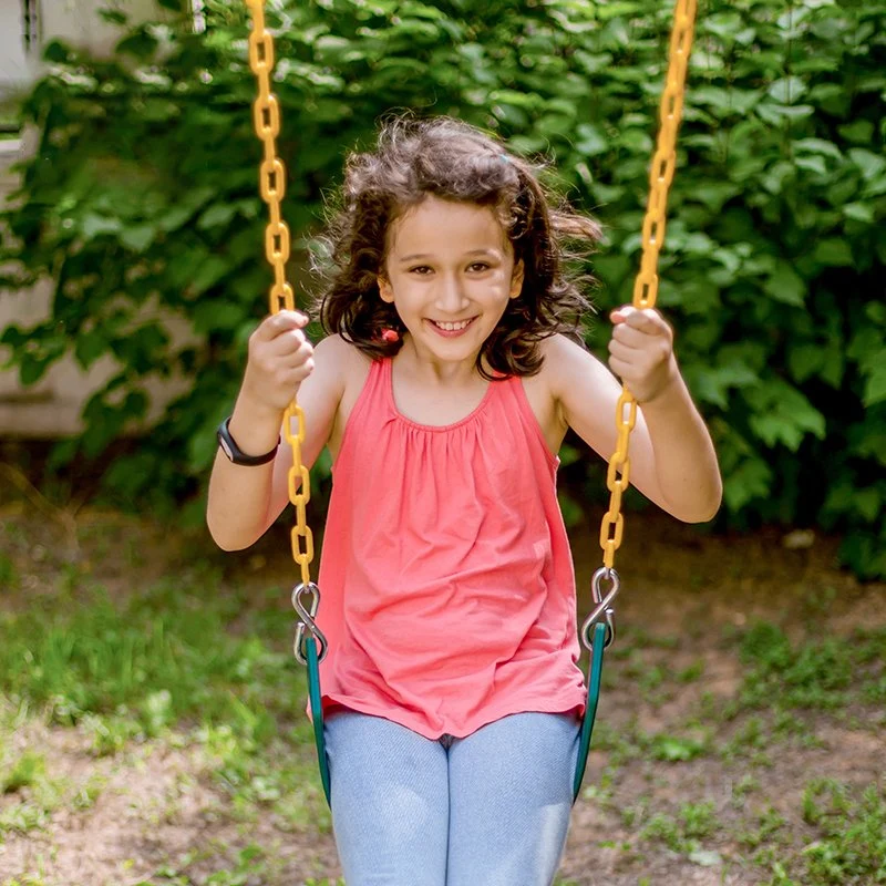 Kid Playground Outdoor Indoor Garden Patio Tree Plastic Rubber Belt Swing Seat