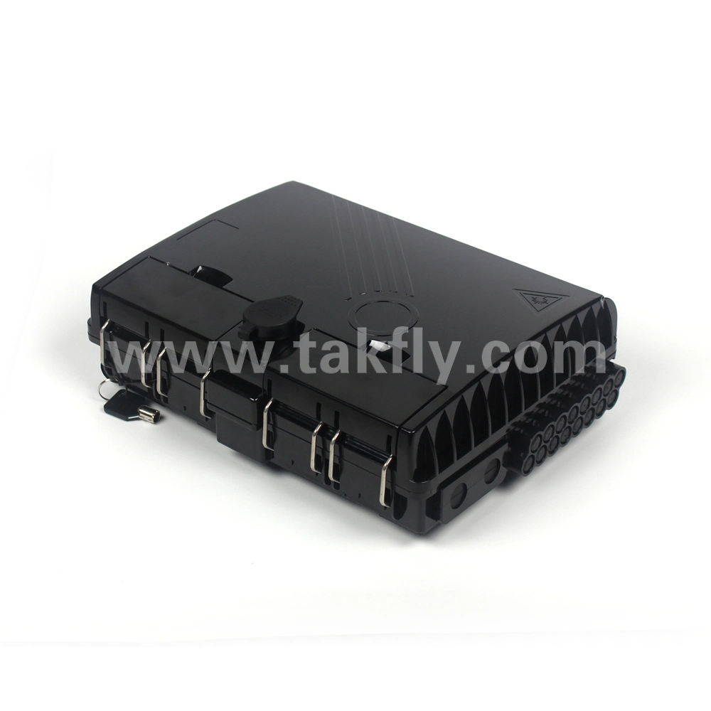 FTTH 16 Ports IP65 Black Fiber Optical Termination Box 16c CTO