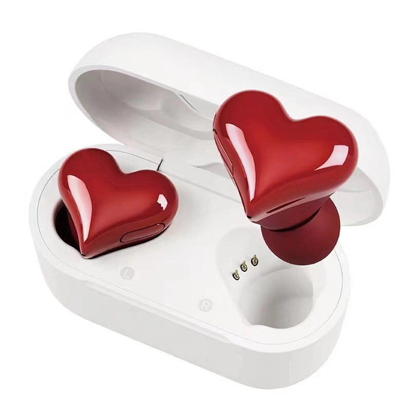 Novas chegadas Heartbuds auricular Bluetooth Brinco Ear adorável garota in-ear Noise-Cancelling fones de ouvido Bluetooth sem fio