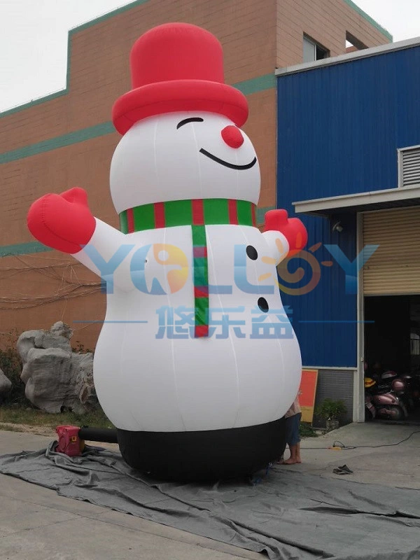 Nouveau Bonhomme de neige gonflable personnalisé de décorations de vacances en plein air