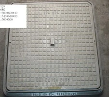 En124 B 125 Square Ductile Iron Casting Manhole Cover and Frame