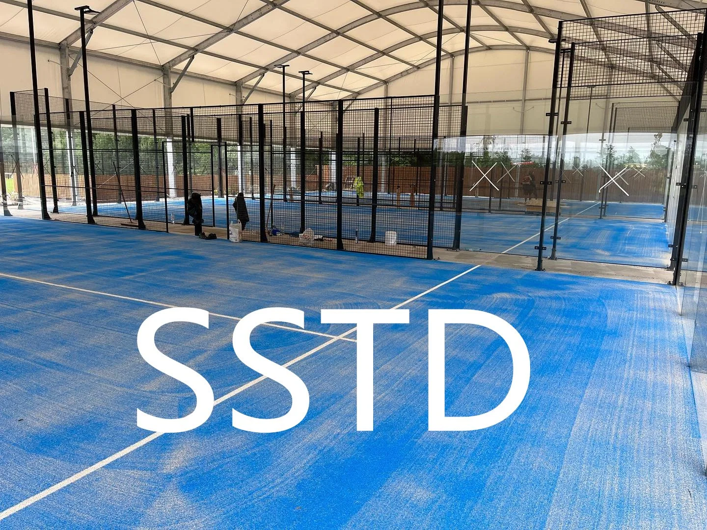 Sstd Paddle Court Supplier Panoramic Paddle Tennis with Cover Padbol Court Roof Tennis Court Cover