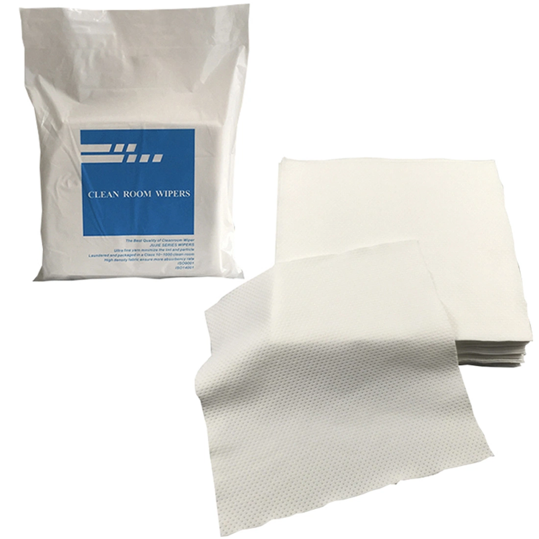 Un super absorbants 240GSM 2ply non pelucheux Pharmaceutical lingettes pour salle blanche de Polyester essuie-glace pour salle blanche