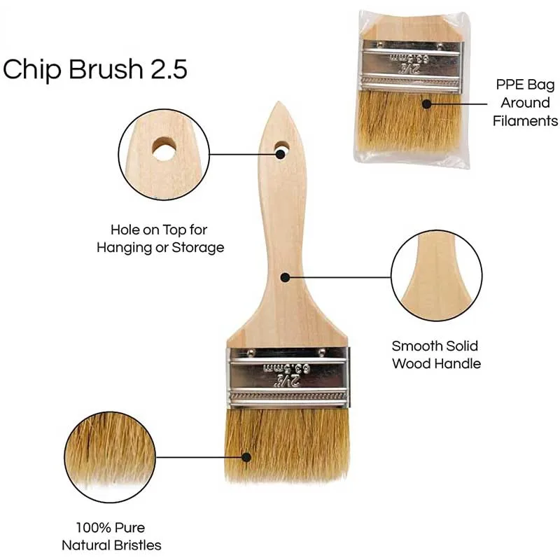 DIY 2 1/2 Inch Wall Brush Paint Brush