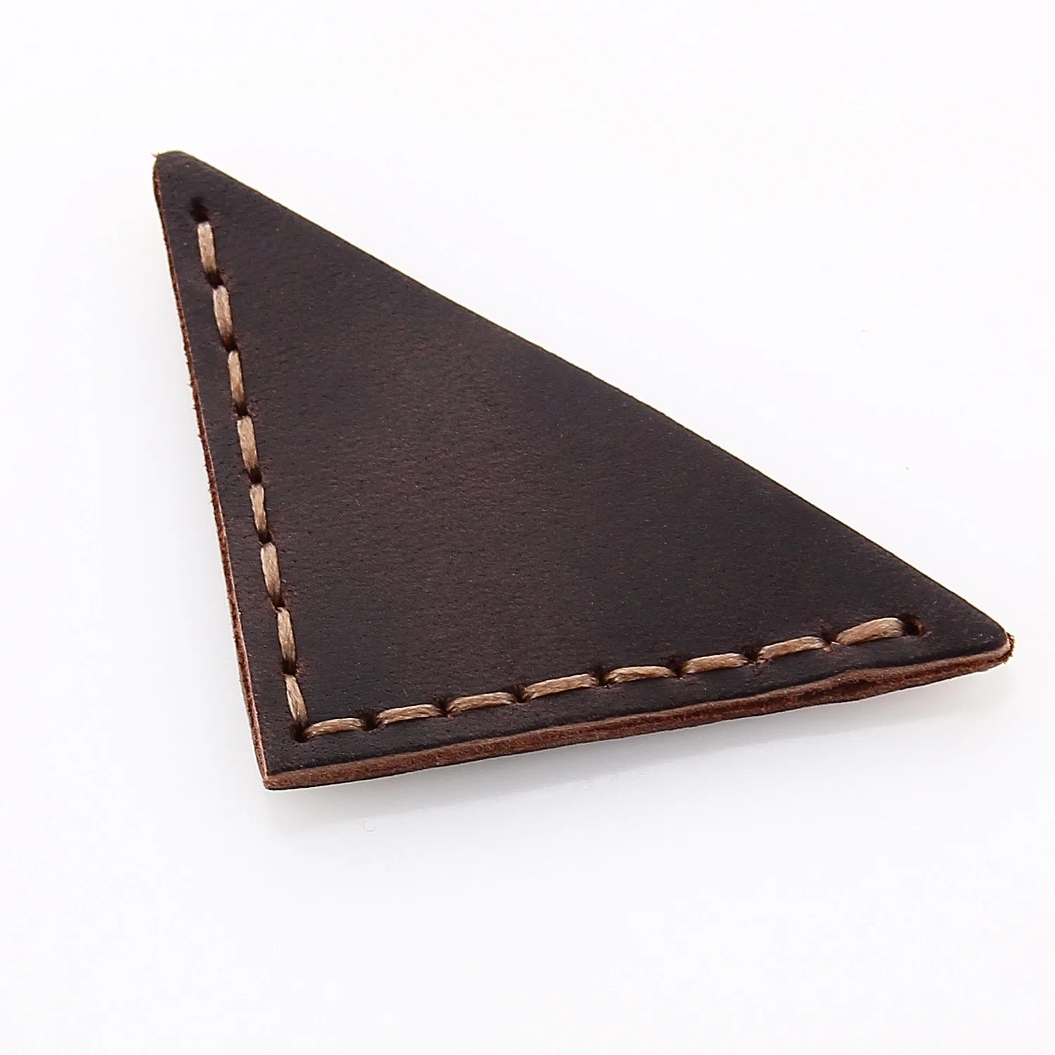 Artesãos artesanais Gift Retro Premium genuíno Triangle Leather Bookmark Atacado Fornecimento de escritório