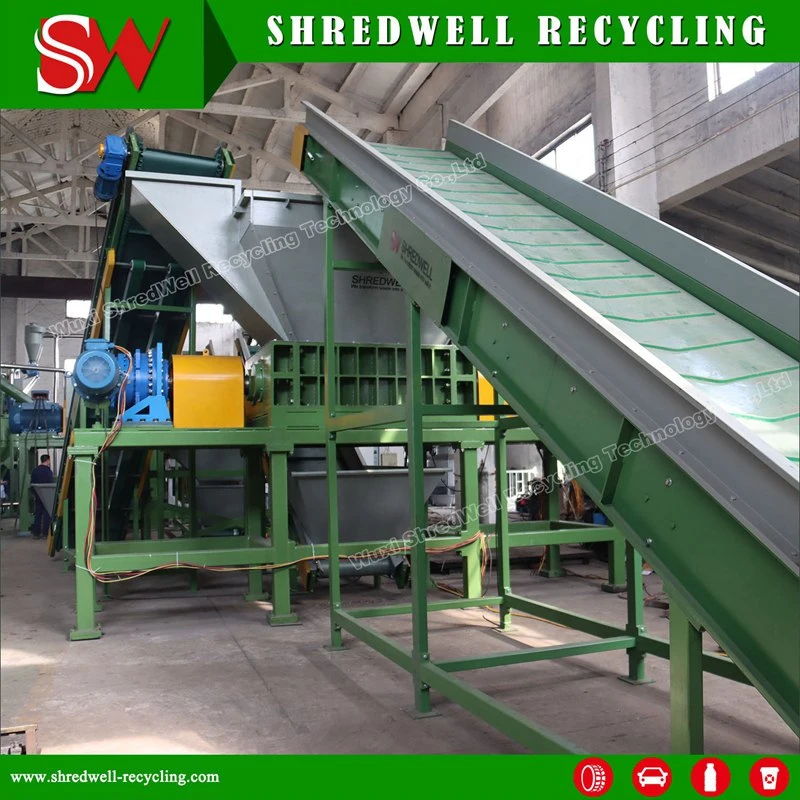 Tyre Shred Equipment with Trommel to Recycle Used/Scrap Truck/Passenger Tires