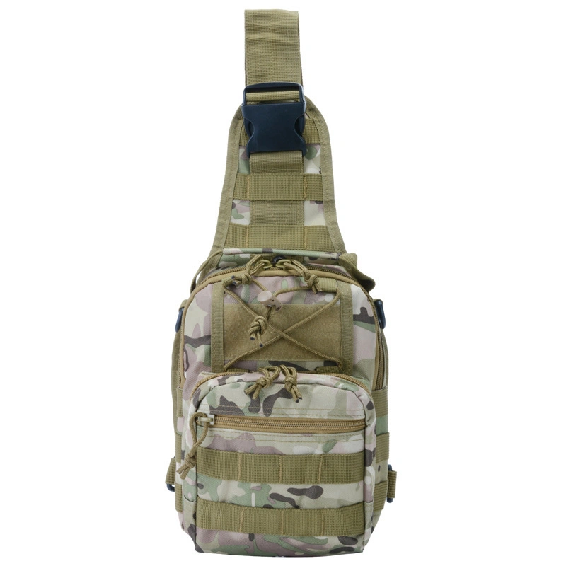 Men Outdoor Sports Camouflage Single Shoulder Cycling Tactical Assault Military Army Police Style Fan Chest Sling Bag (CY6934)