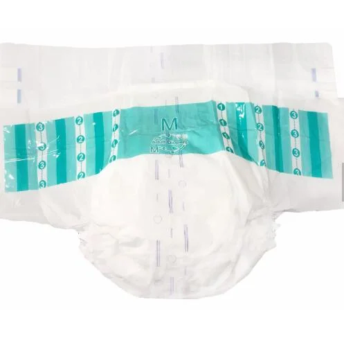 Factory OEM Production Adults Wearing Baby Diapers Fantasy with Baby Blue Bears Prints